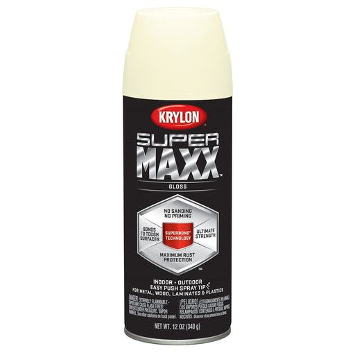 Supermax Paint Primer Gloss Modern White 12 oz.