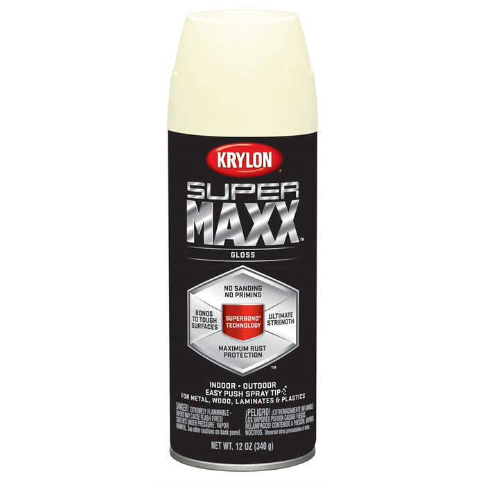 Supermax Paint Primer Gloss Modern White 12 oz.