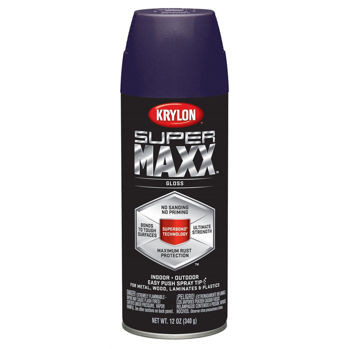 Supermax Paint Primer Gloss Purple 12 oz.