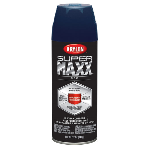 Supermax Paint Primer Gloss Regal Blue 12 oz.