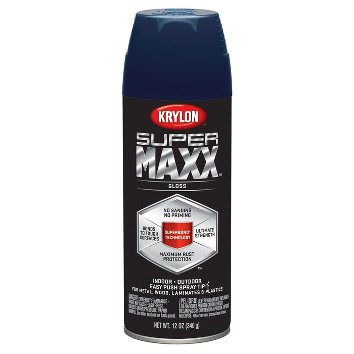 Supermax Paint Primer Gloss Regal Blue 12 oz.