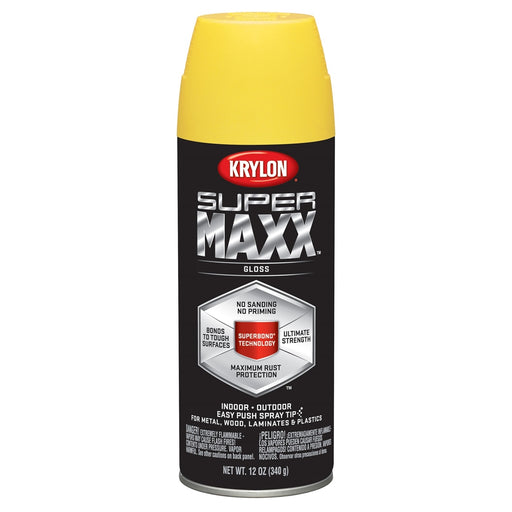 Supermax Paint Primer Gloss Sun Yellow 12 oz.