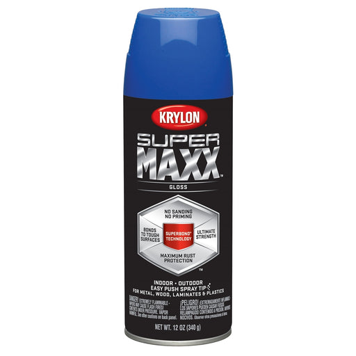 Supermax Paint Primer Gloss True Blue 12 oz.