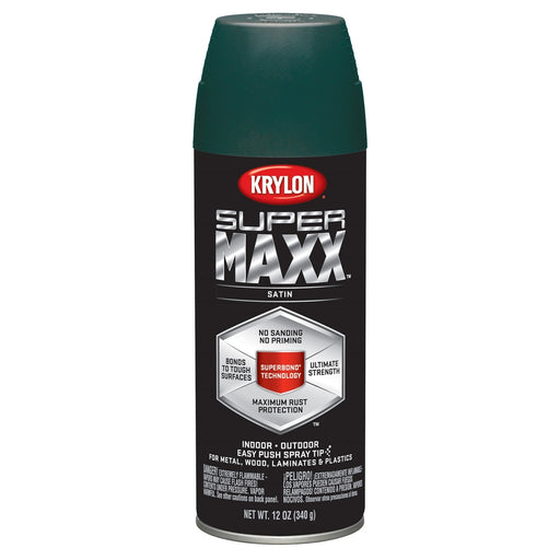 Supermax Paint Primer Satin Hunter Green 12 oz.
