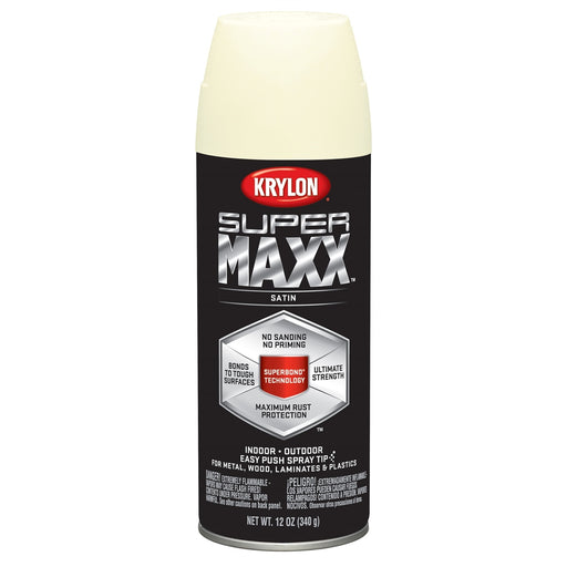 Supermax Paint Primer Satin Modern White 12 oz.