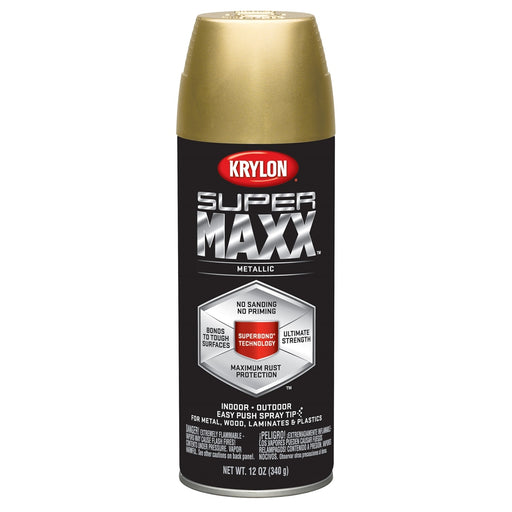 Supermax Paint Primer Metallic Gold 12 oz.
