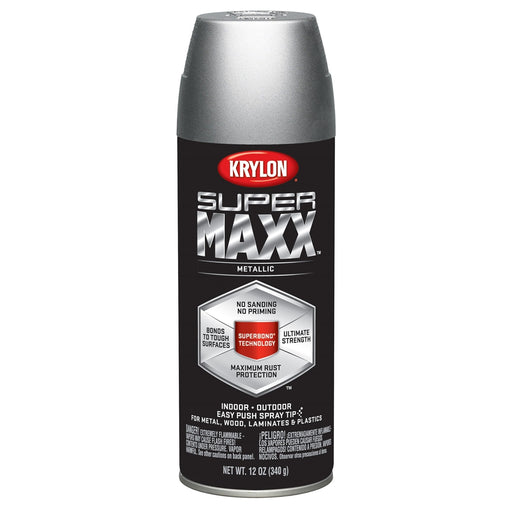 Supermax Paint Primer Metallic Silver 12 oz.