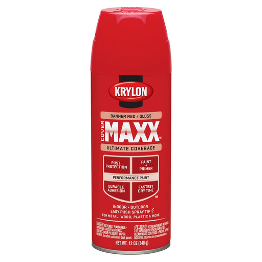 Covermax Paint Primer Gloss Banner Red 12 oz.