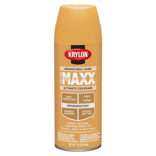 Covermax Paint Primer Gloss Bauhaus Gold 12 oz.