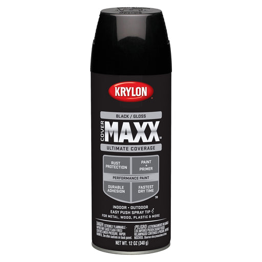Covermax Paint Primer Gloss Black 12 oz.