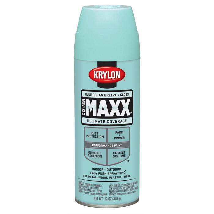 Covermax Paint Prime Gloss Blue Ocean Breeze 12 oz