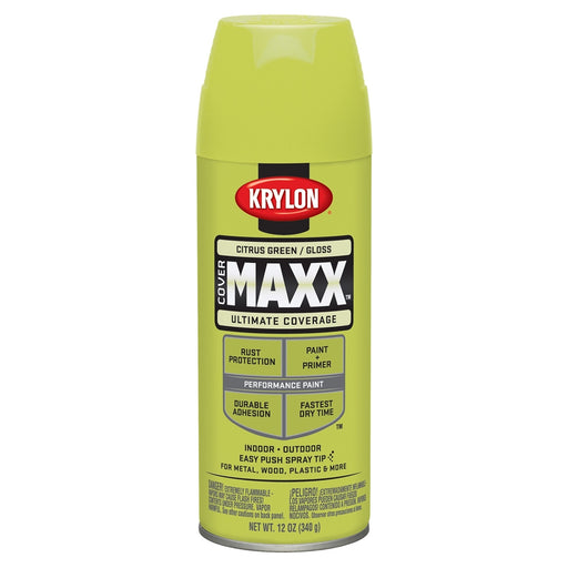 Covermax Paint Primer Gloss Citrus Green 12 oz.