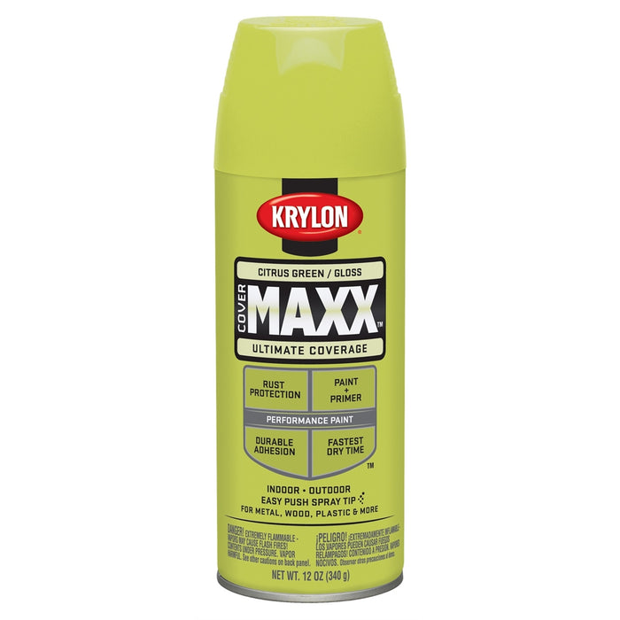 Covermax Paint Primer Gloss Citrus Green 12 oz.