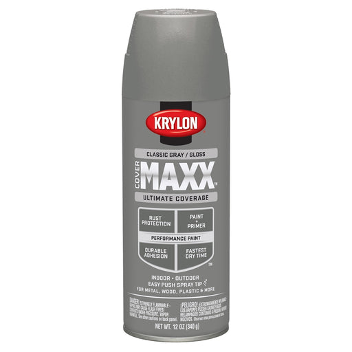 Covermax Paint Primer Gloss Classic Gray 12 oz.