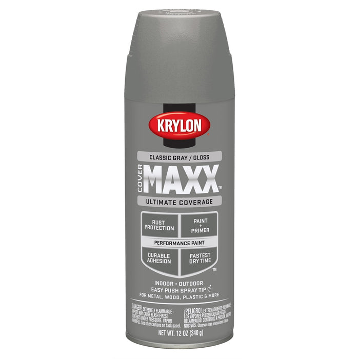 Covermax Paint Primer Gloss Classic Gray 12 oz.