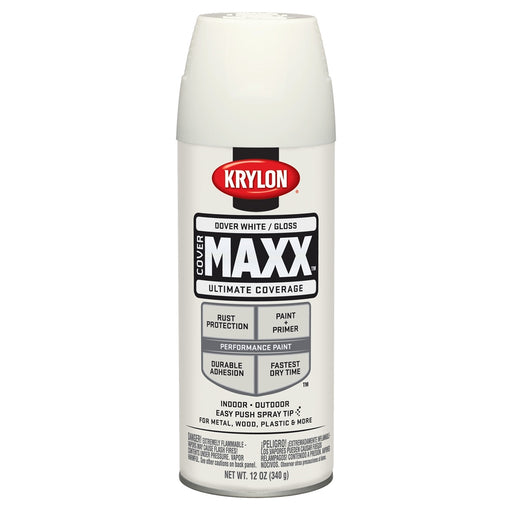 Covermax Paint Primer Gloss Dover White 12 oz.