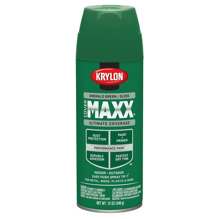 Covermax Paint Primer Gloss Emerald Green 12 oz.