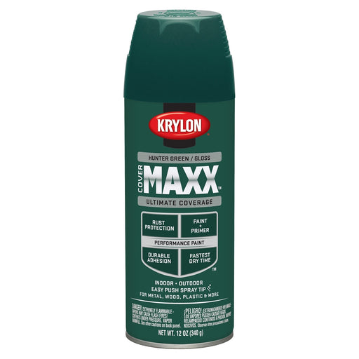 Covermax Paint Primer Gloss Hunter Green 12 oz.