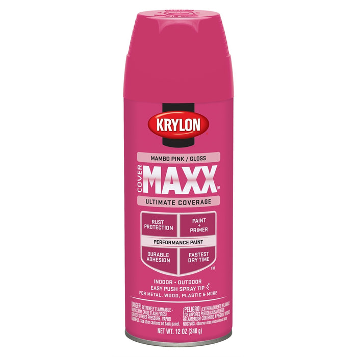 Covermax Paint Primer Gloss Mambo Pink 12 oz.