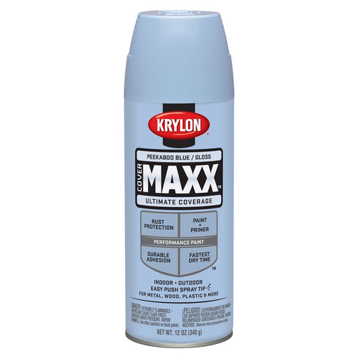 Covermax Paint Primer Gloss Peekaboo Blue 12 oz.