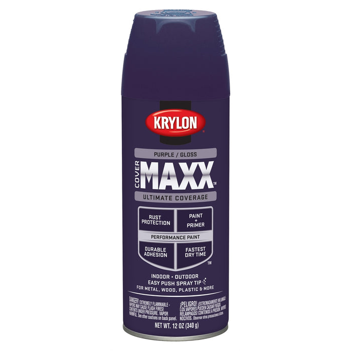 Covermax Paint Primer Gloss Purple 12 oz.