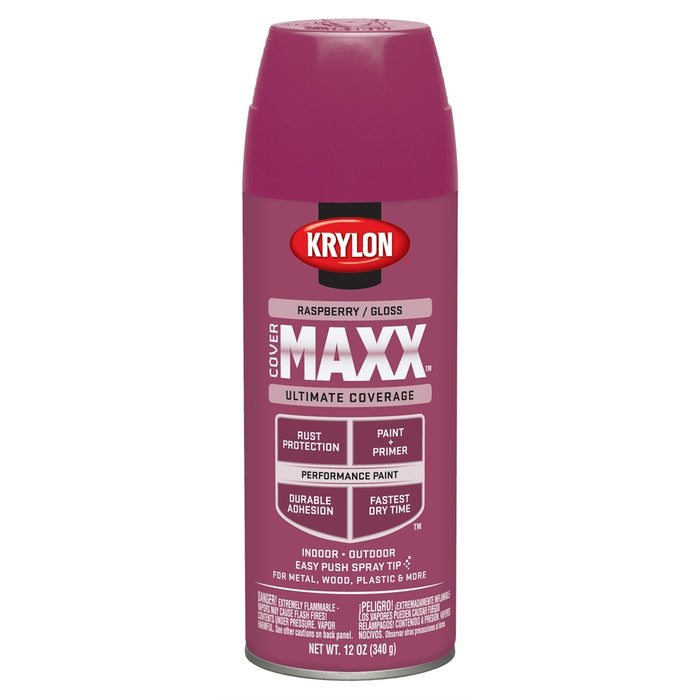 Covermax Paint Primer Gloss Raspberry 12 oz.