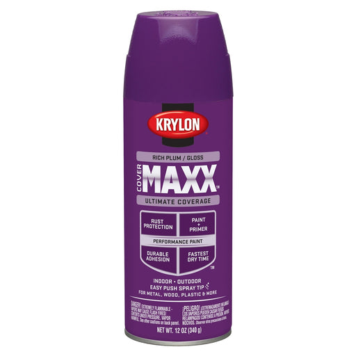 Covermax Paint Primer Gloss Rich Plum 12 oz.