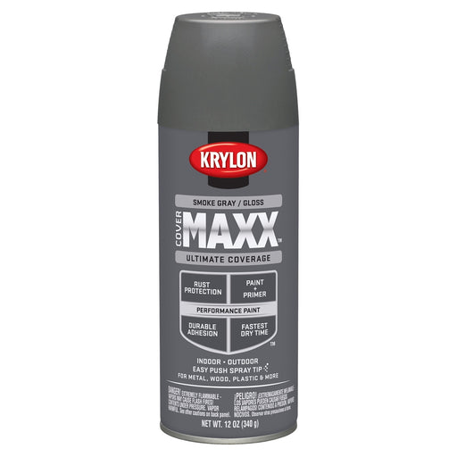 Covermax Paint Primer Gloss Smoke Gray 12 oz.