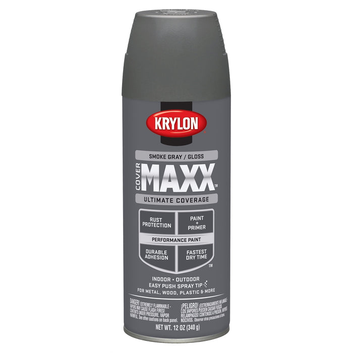 Covermax Paint Primer Gloss Smoke Gray 12 oz.