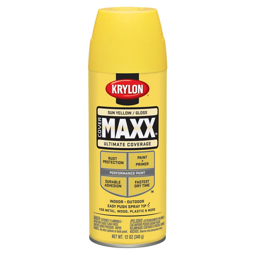 Covermax Paint Primer Gloss Sun Yellow 12 oz.