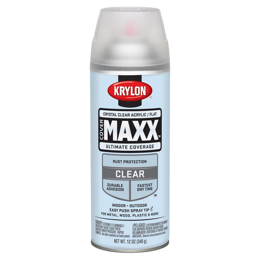 Covermax Paint Prime Flat Crys Clear Acrylic 12 oz
