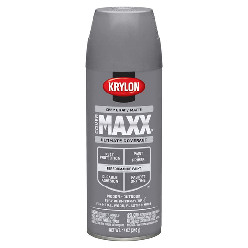Covermax Paint Primer Matte Deep Gray 12 oz.