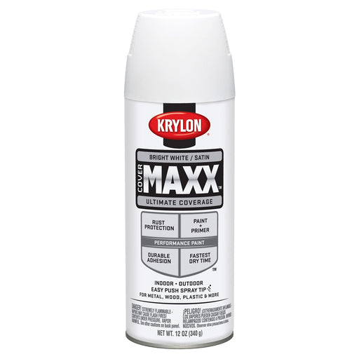 Covermax Paint Primer Satin Bright White 12 oz.