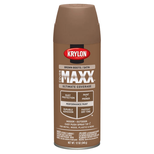 Covermax Paint Primer Satin Brown Boots 12 oz.