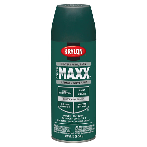 Covermax Paint Primer Satin Hunter Green 12 oz.