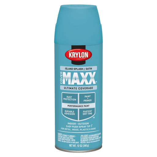Covermax Paint Primer Satin Island Splash 12 oz.