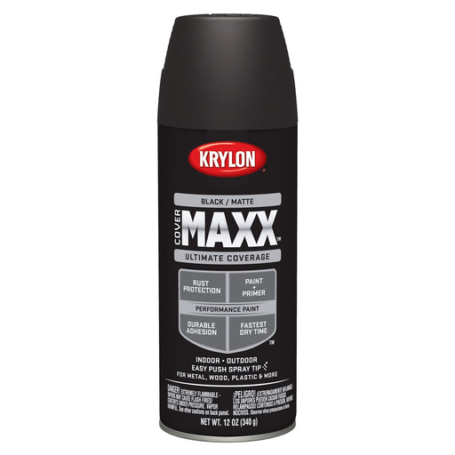 Covermax Paint Primer Matte Black 12 oz.