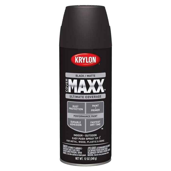 Covermax Paint Primer Matte Black 12 oz.