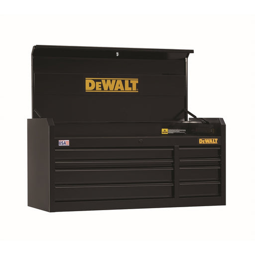 8-Drawer Chest, 52" x 21 in., Black