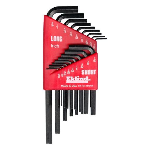 HEX KEY SET 18 PC SAE SHORT/LONG