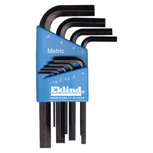 HEX KEY SET 9 PC METRIC SHORT 1.5-10MM