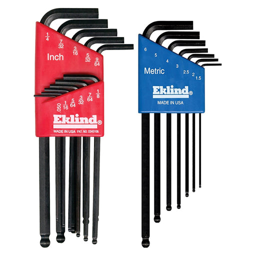 HEX KEY SET 18 PC BALL END 13211/13607 COMBO