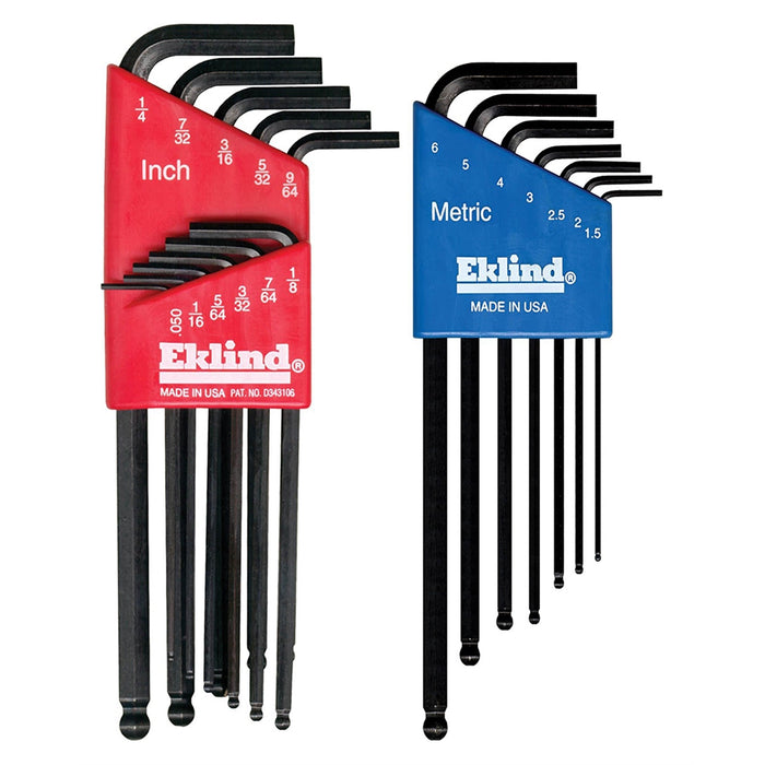 HEX KEY SET 18 PC BALL END 13211/13607 COMBO