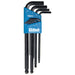 HEX KEY SET 9 PC BALL END METRI LNG 1.5-10MM