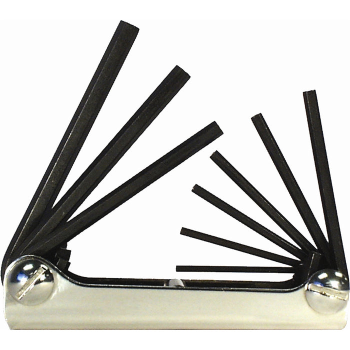 9-Piece SAE Fold-Up Hex Key Set