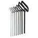 HEX KEY SET 8 PC T-HANDLE 9IN SAE 3/32-1/4IN.