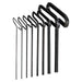 HEX KEY SET 8 PC T-HANDLE 6IN. METRIC 2-10MM