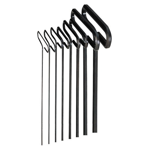 HEX KEY SET 8 PC T-HANDLE 9IN. METRIC 2-10MM