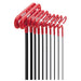 HEX KEY SET 10 PC T-HANDLE 6IN. SAE 3/32-3/8IN.CSH