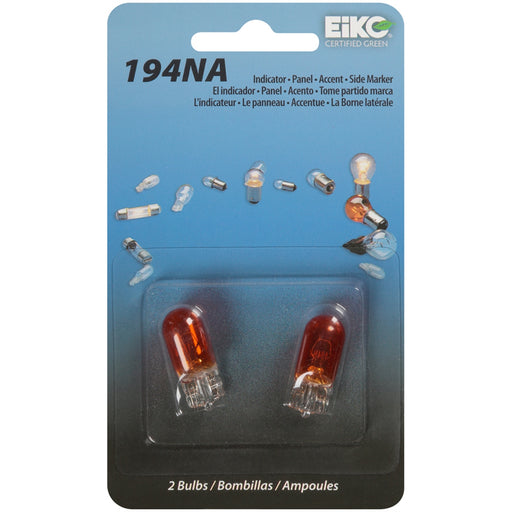 Bulb 14V .27A T3-1/4  Wedge Base Amber (2 BP)